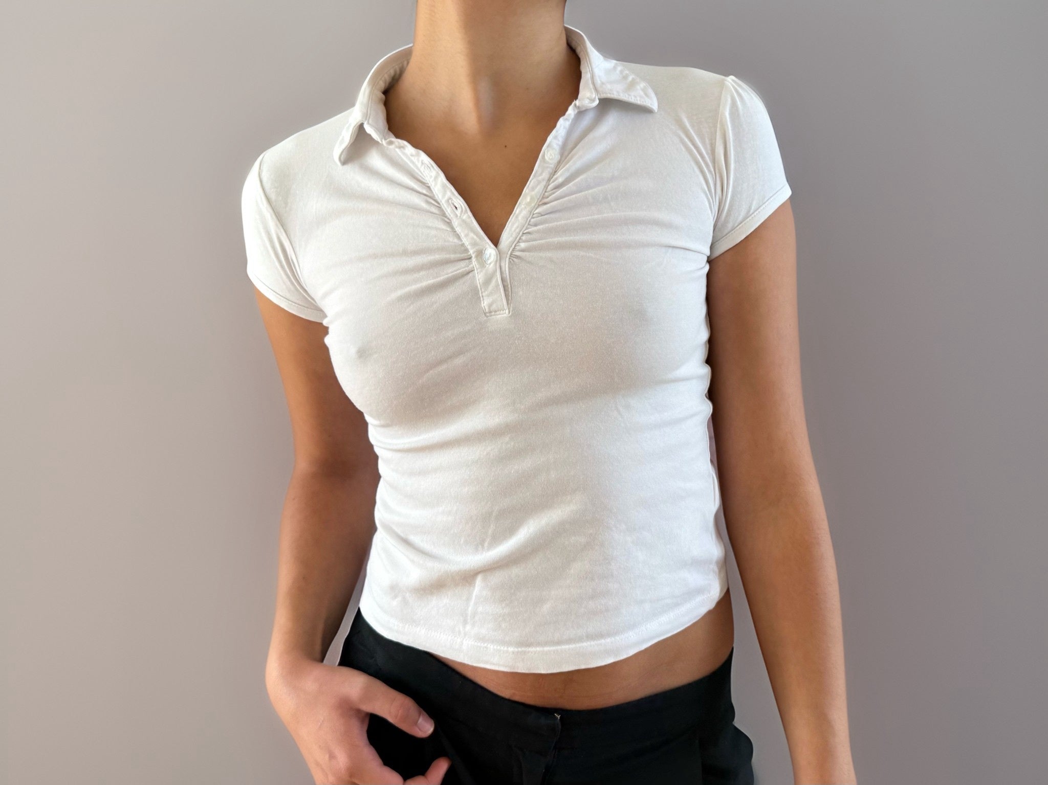 Hvid  t-shirt top