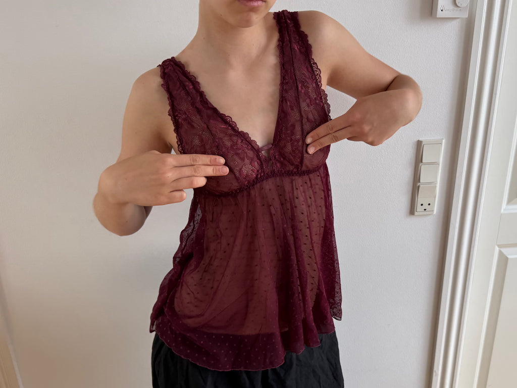 Bordeaux blondetop