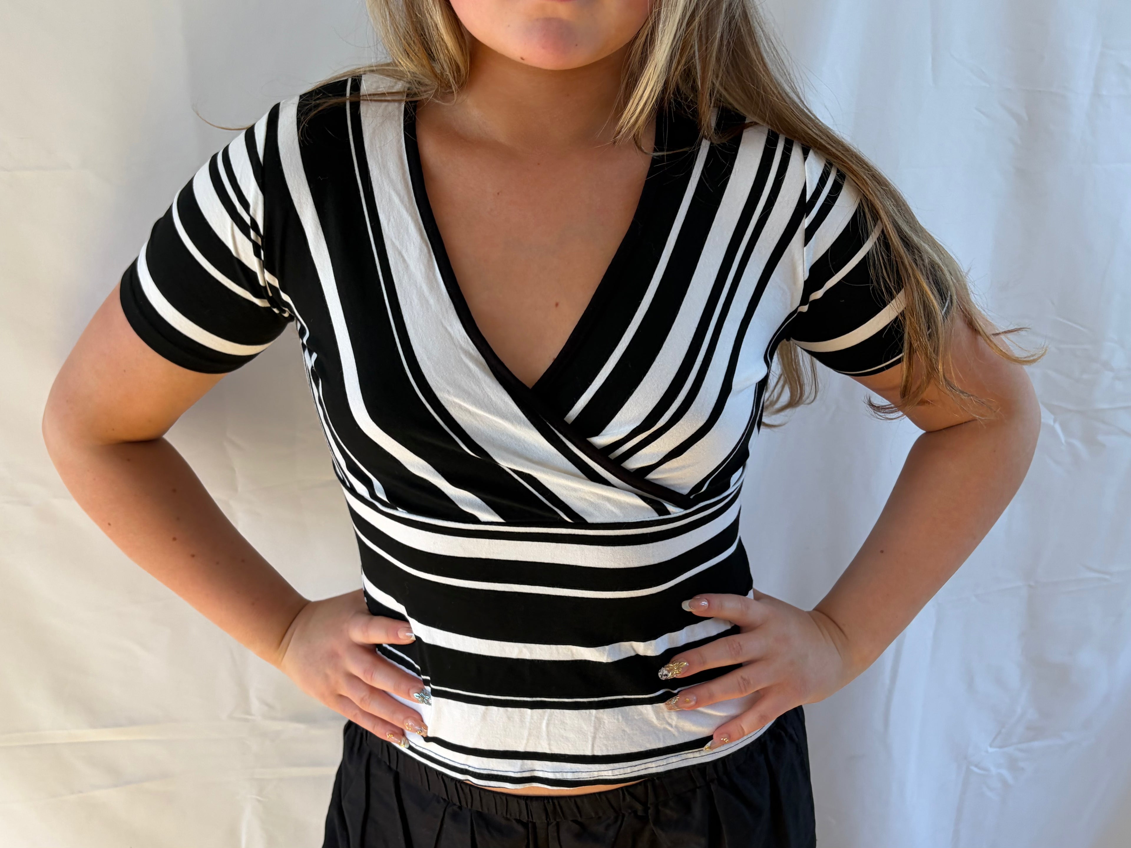 Smuk stribet top