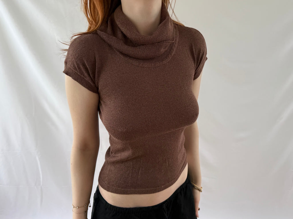 Brun glimmertop