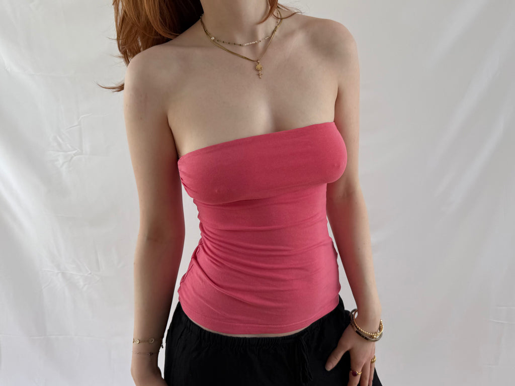 Pink tube top