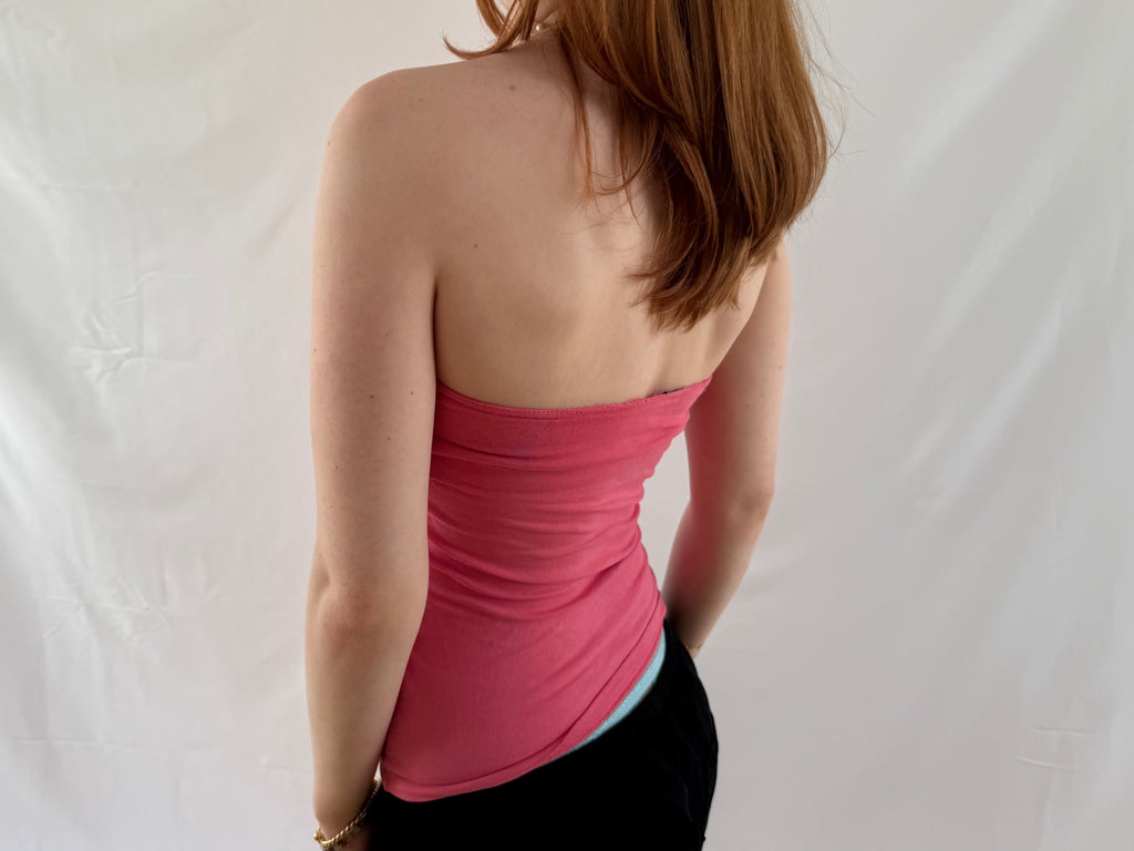 Pink tube top