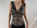 mønstret mesh top