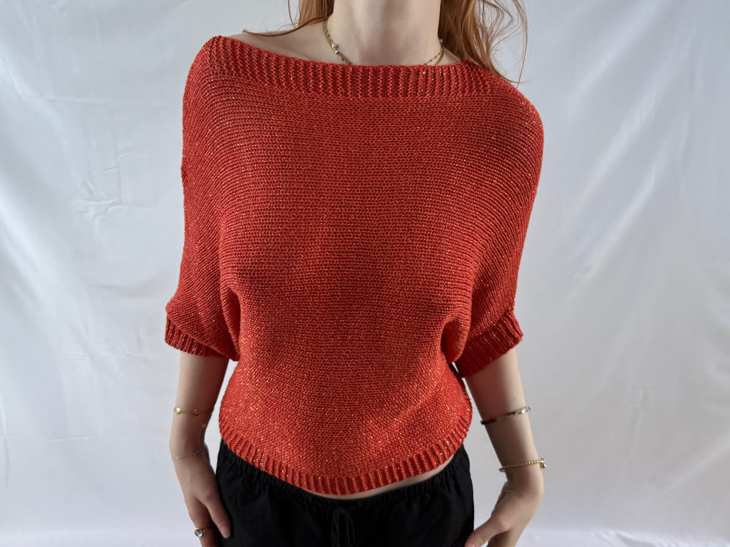 Orange off the shoulder top