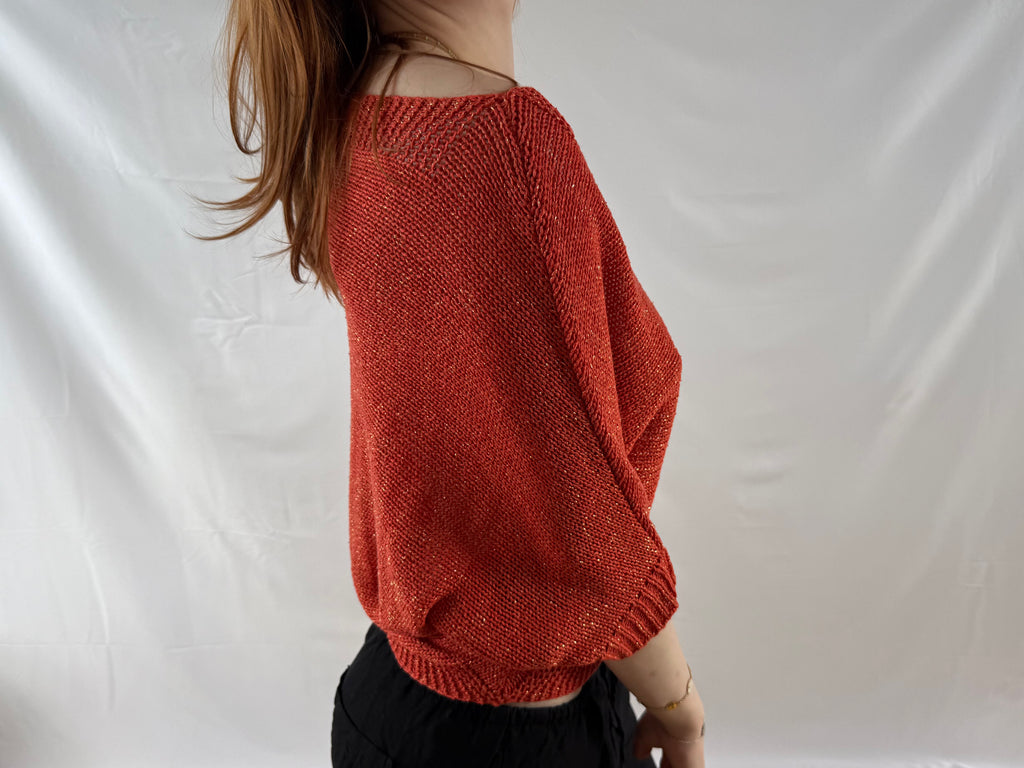 Orange off the shoulder top
