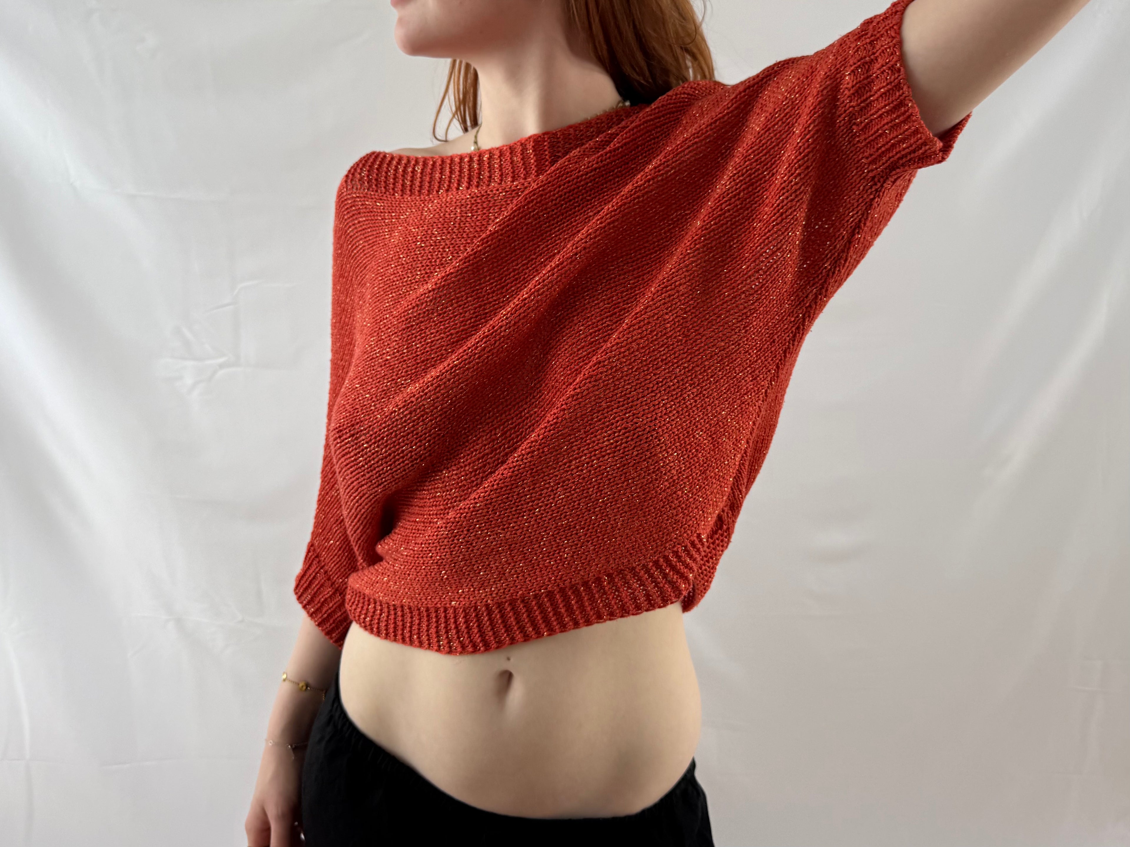 Orange off the shoulder top