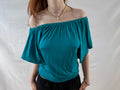 Turkis off the shoulder top