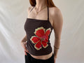 Brun halterneck top