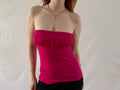 Hot pink tube top