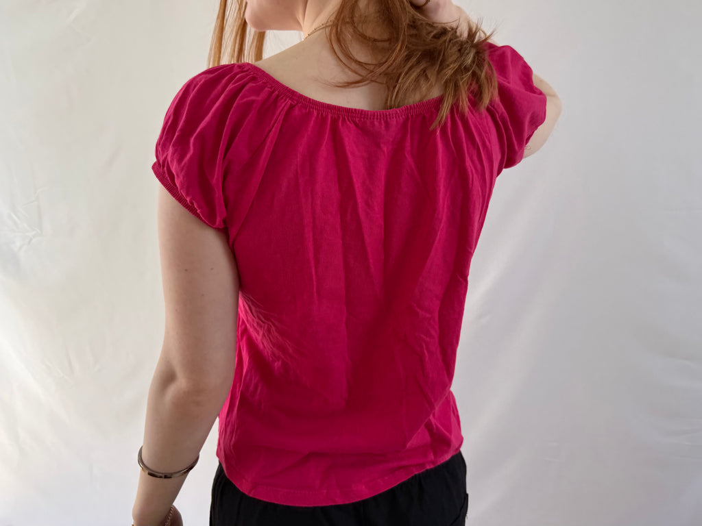 hot pink top