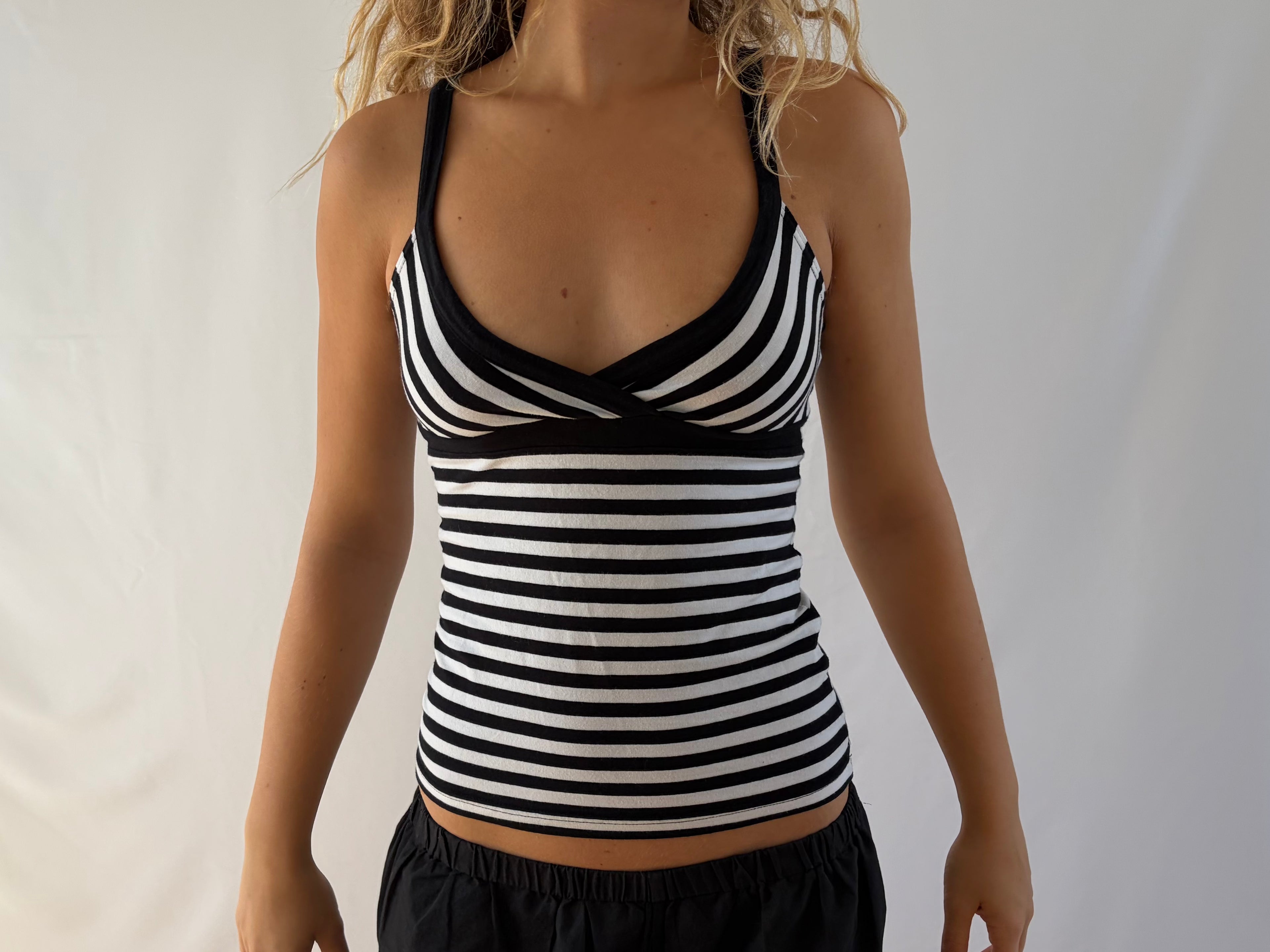 Stribet top