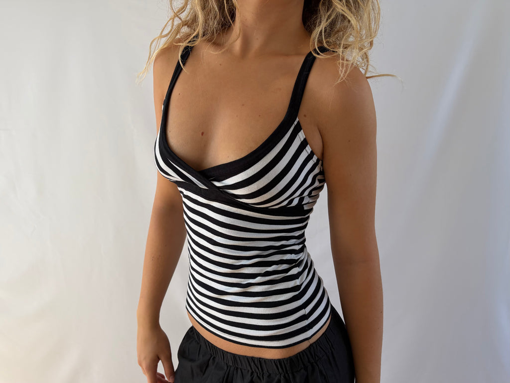 Stribet top