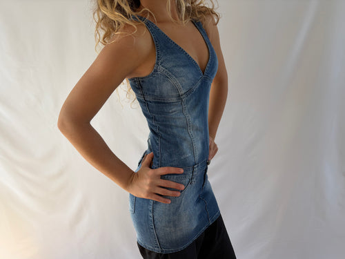 Denim minidress