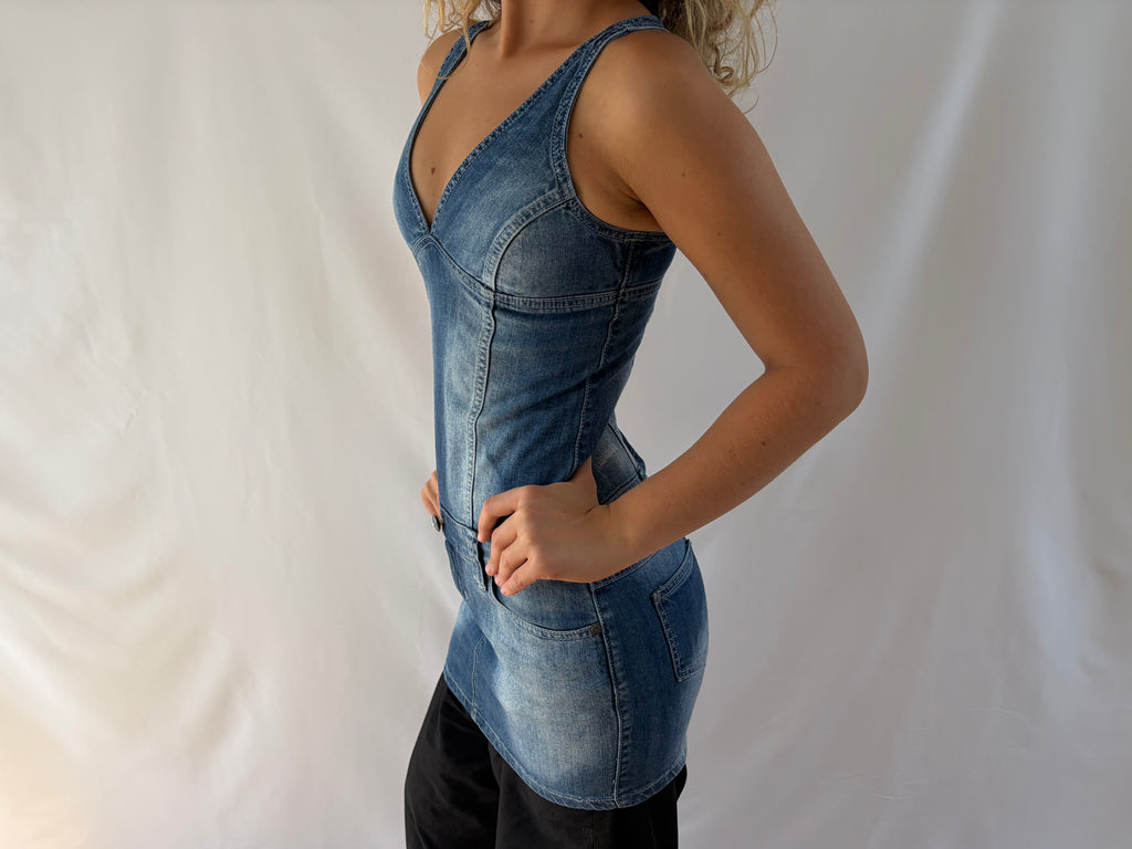 Denim minidress