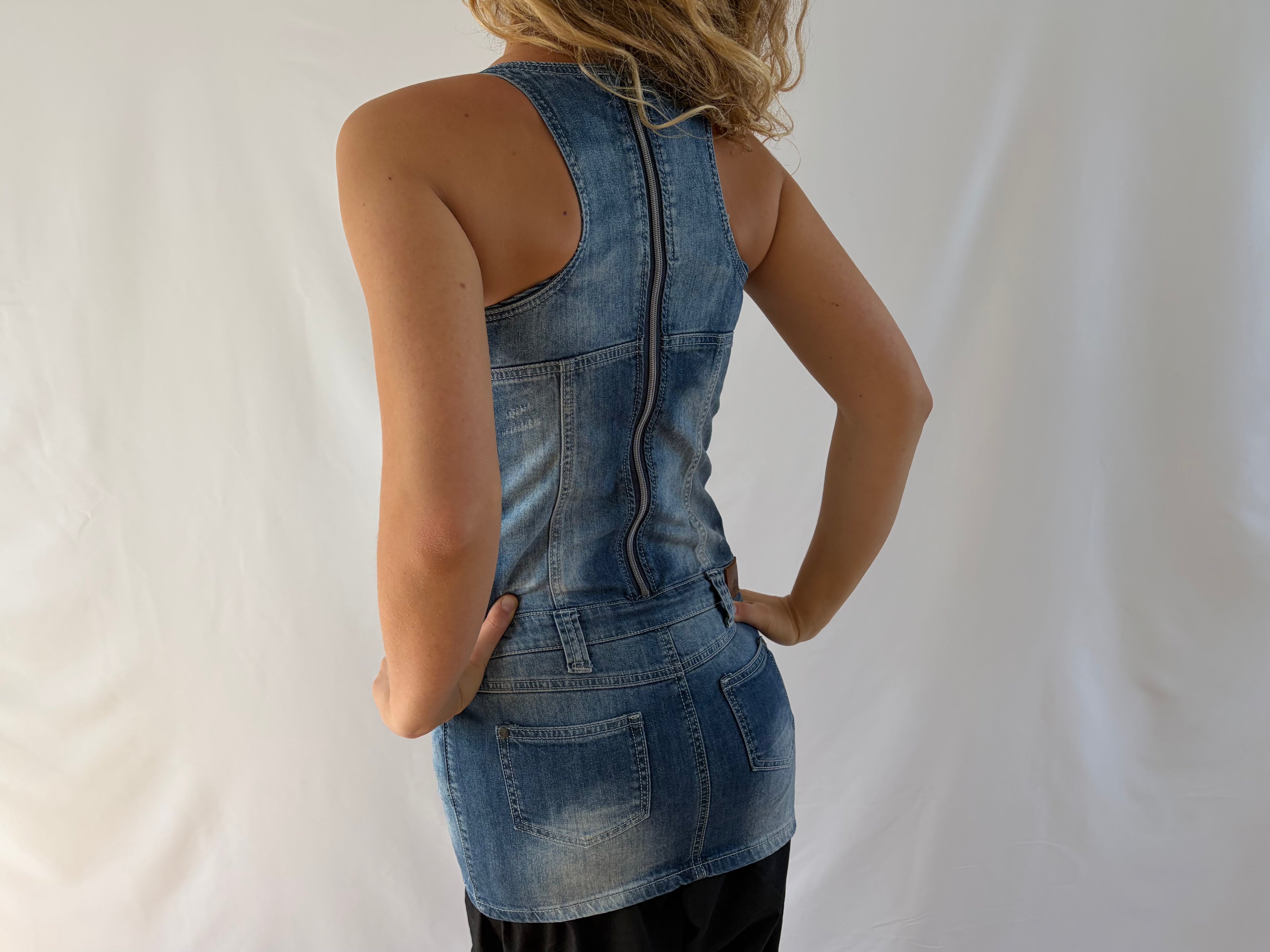 Denim minidress