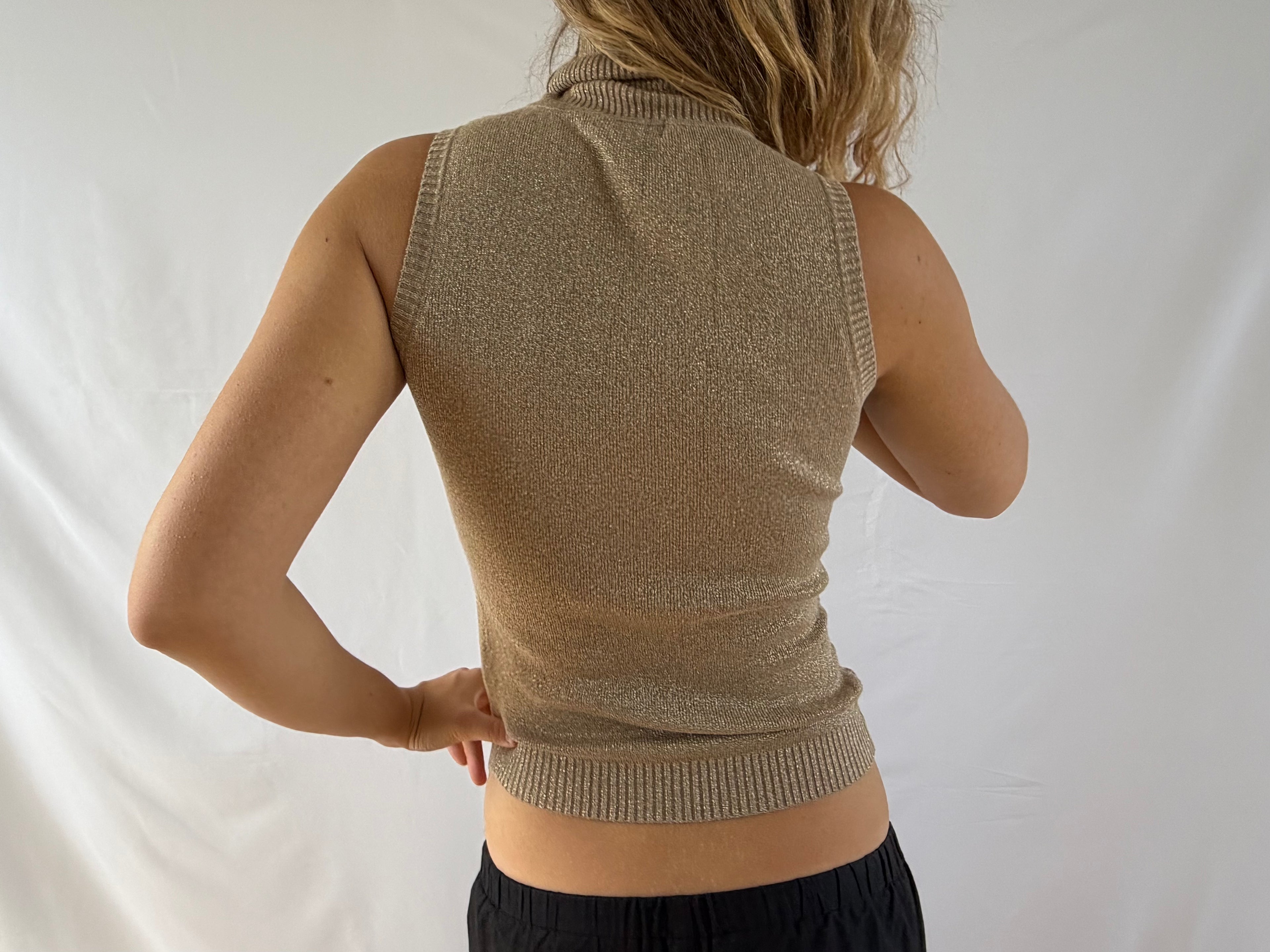Guld turtleneck top