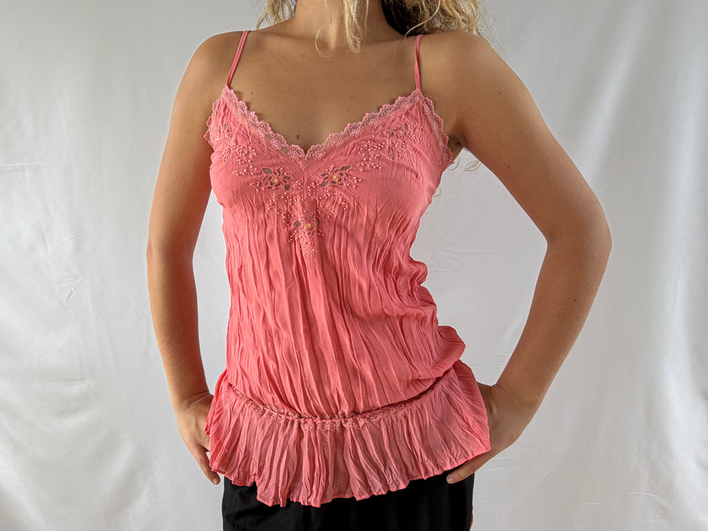 Koral / pink strop top