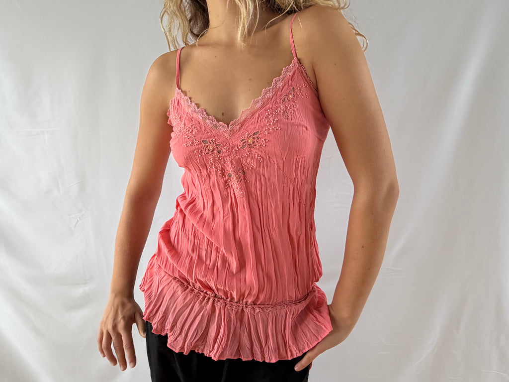 Koral / pink strop top