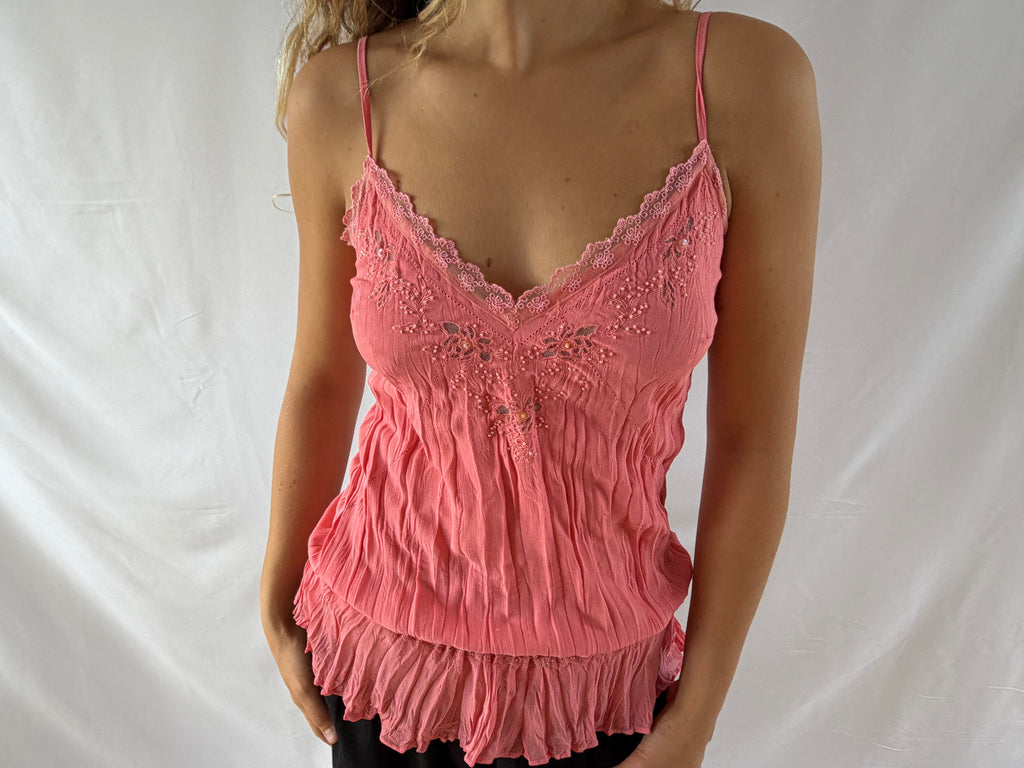 Koral / pink strop top