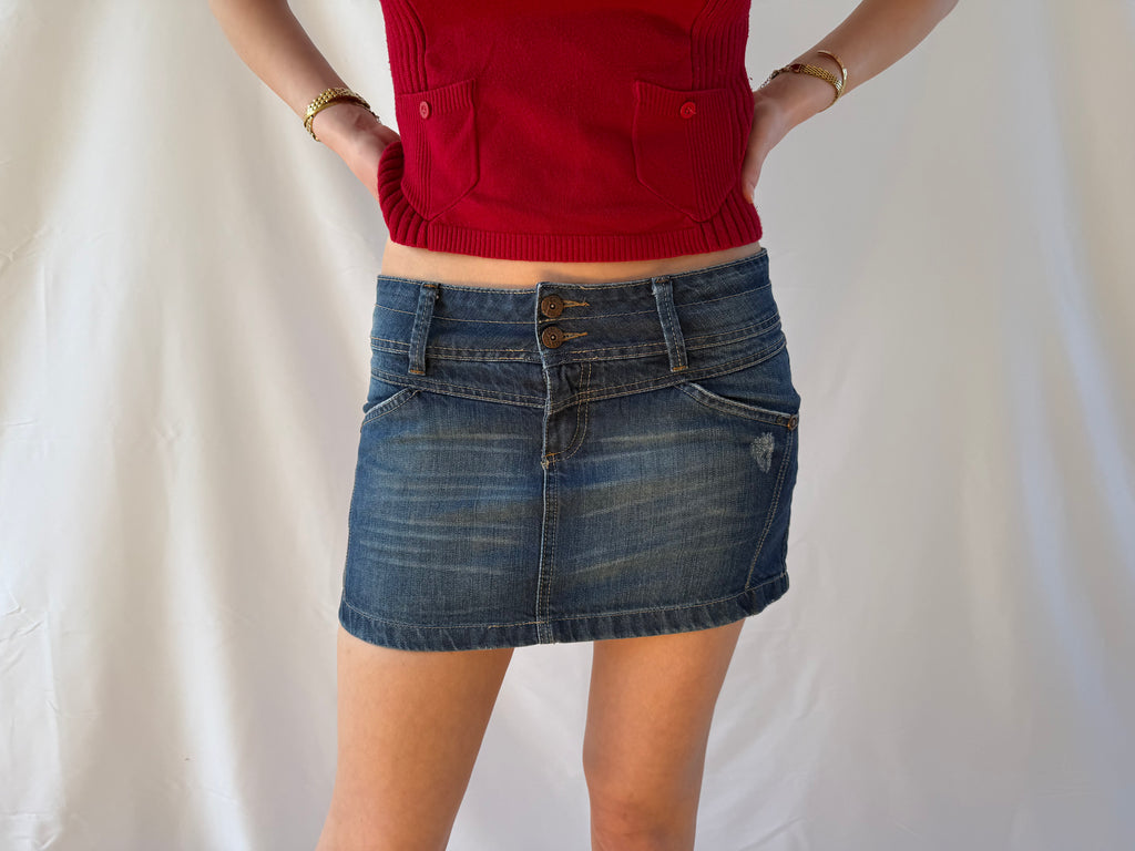 Denim miniskirt