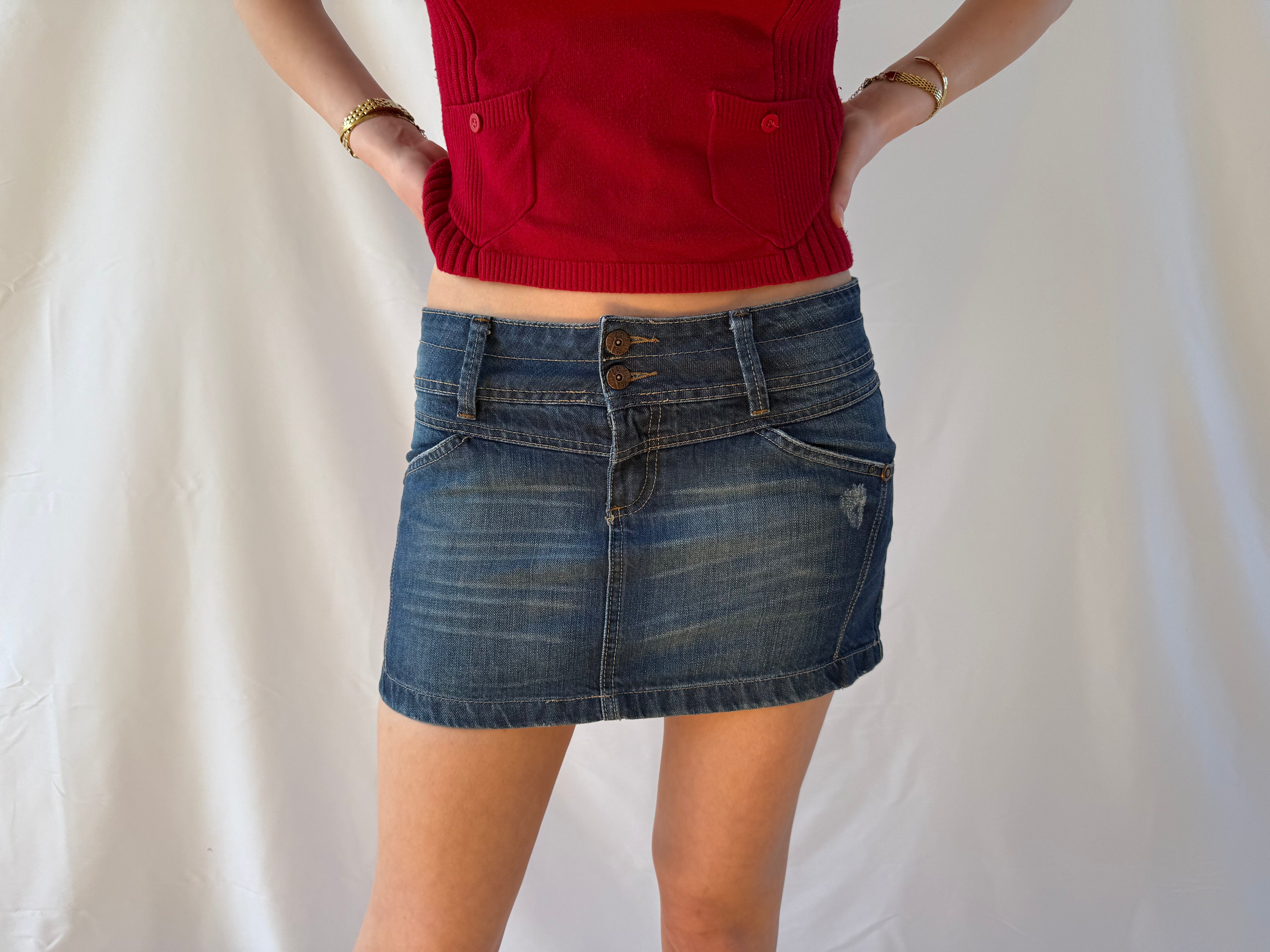 Denim miniskirt