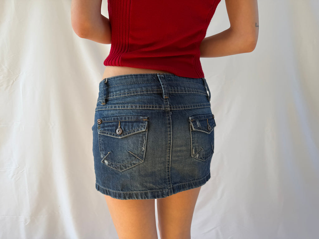 Denim miniskirt