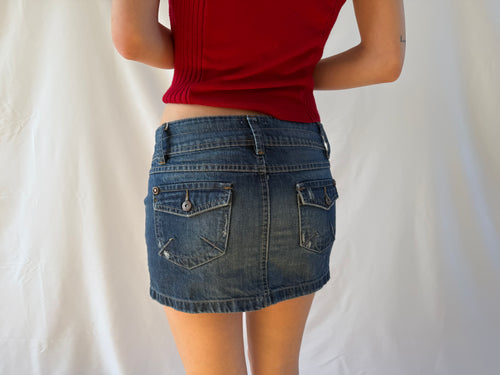 Denim miniskirt