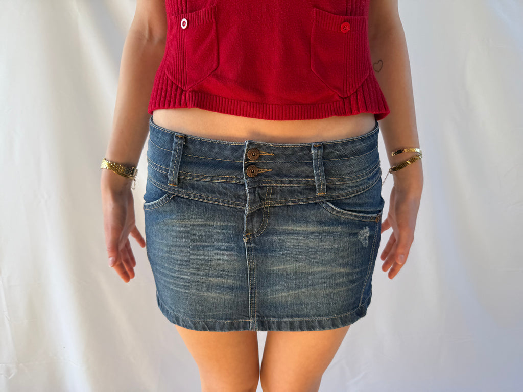 Denim miniskirt