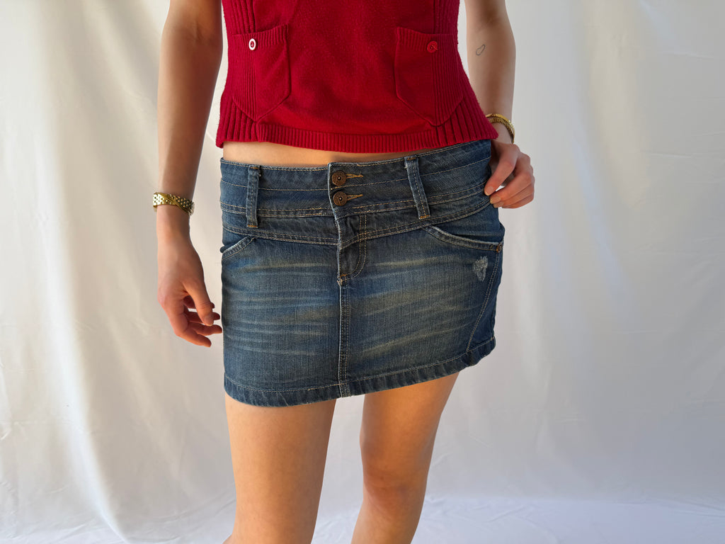 Denim miniskirt