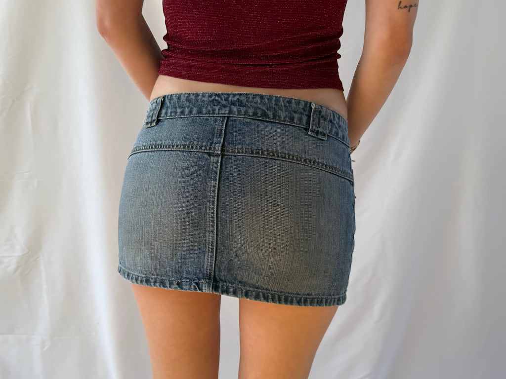 Denim miniskirt