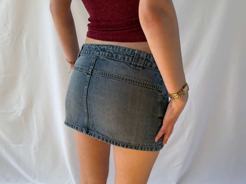 Denim miniskirt