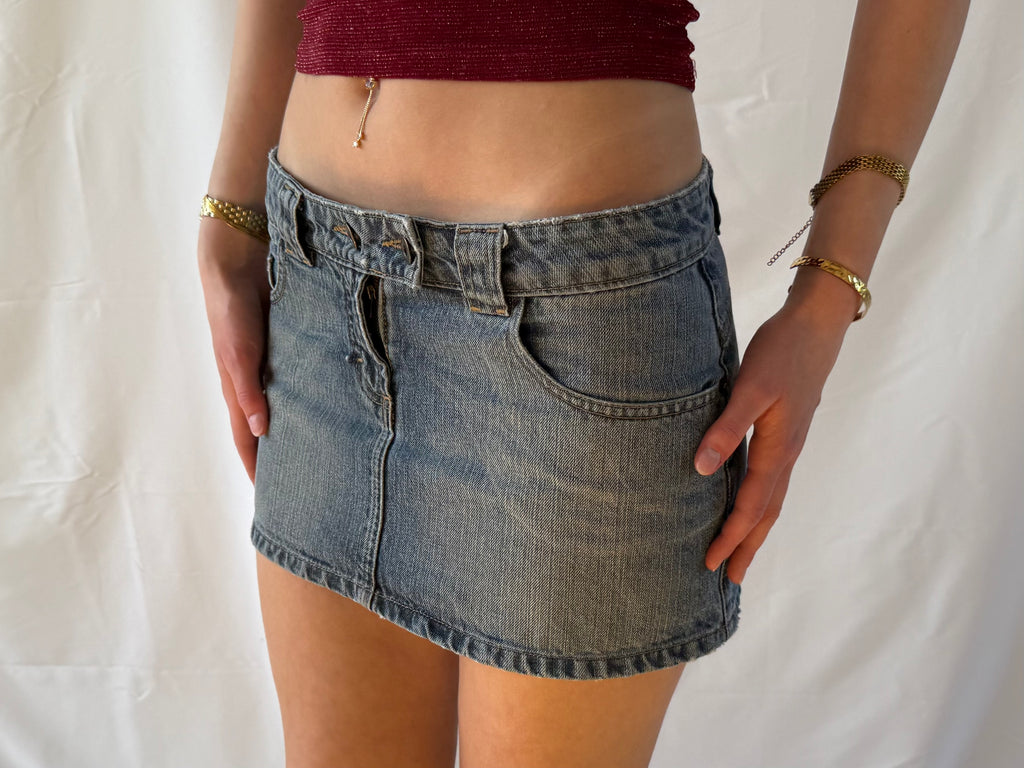 Denim miniskirt