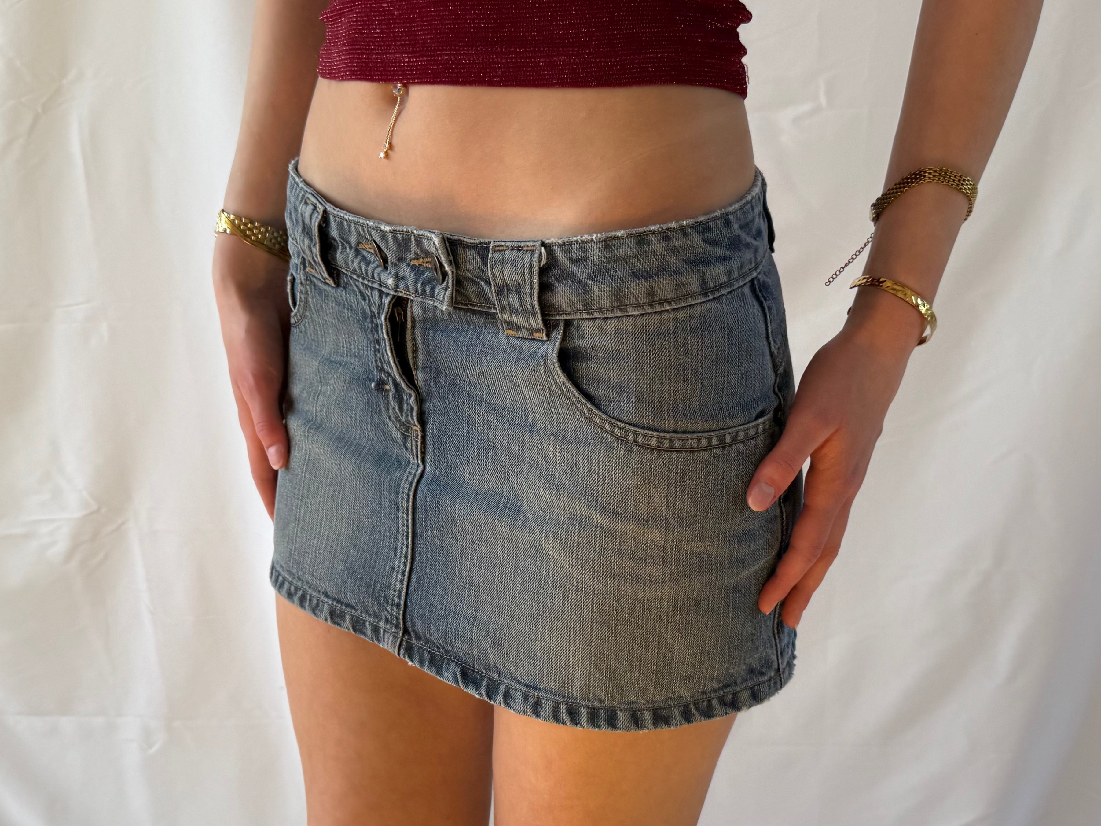 Denim miniskirt