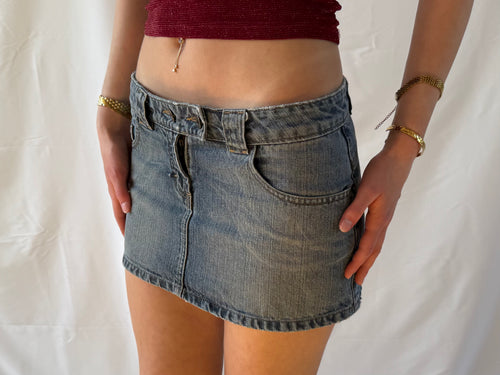 Denim miniskirt