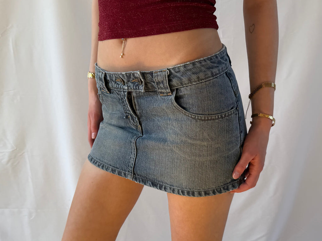 Denim miniskirt