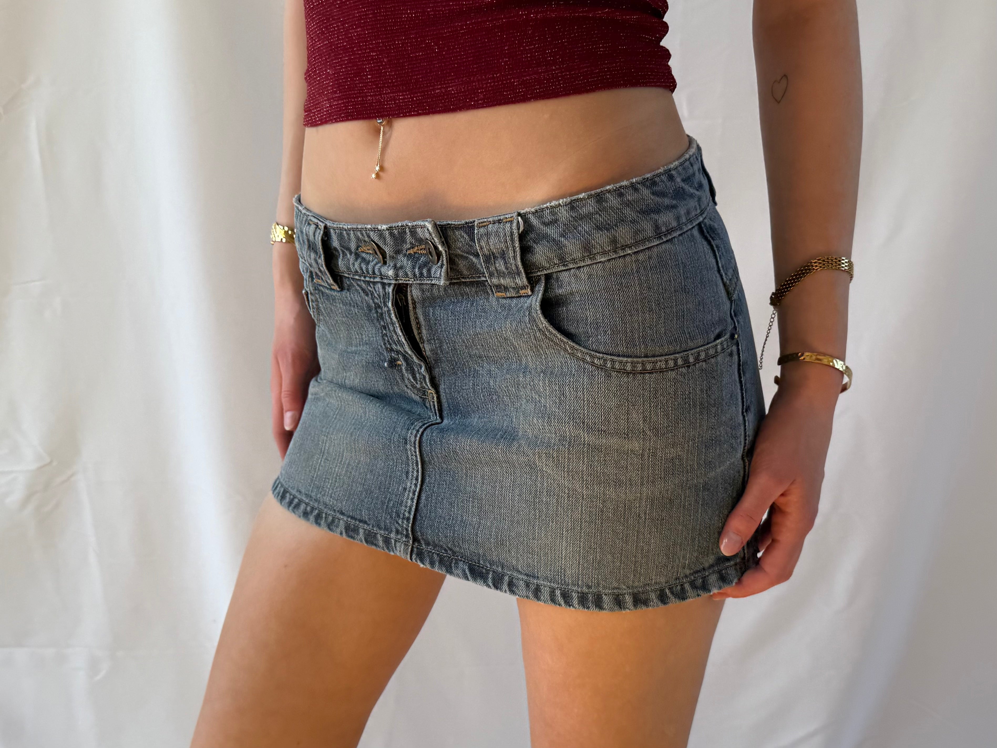 Denim miniskirt