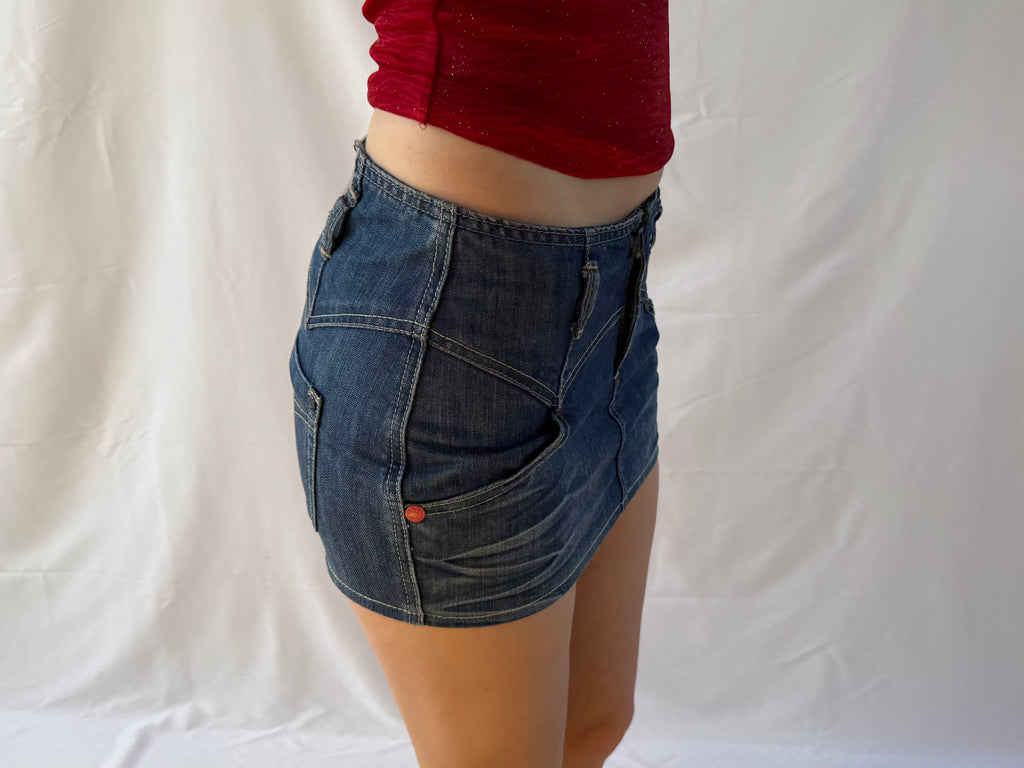 Denim miniskirt