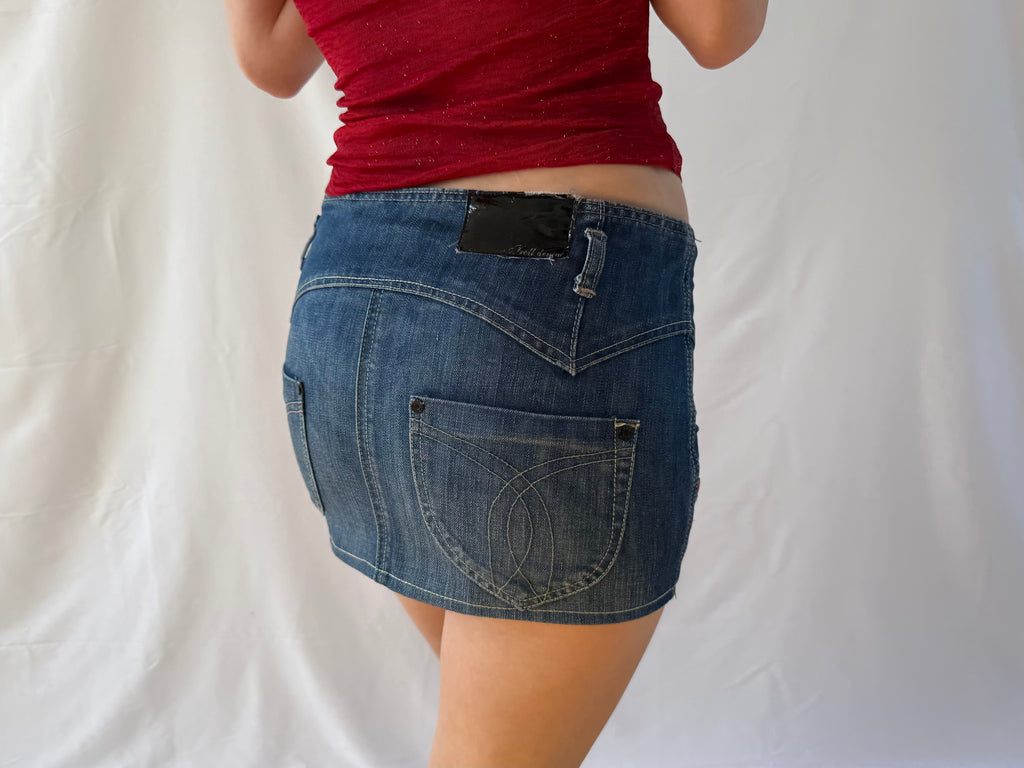 Denim miniskirt