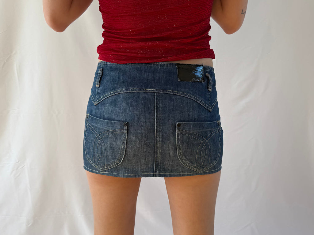 Denim miniskirt
