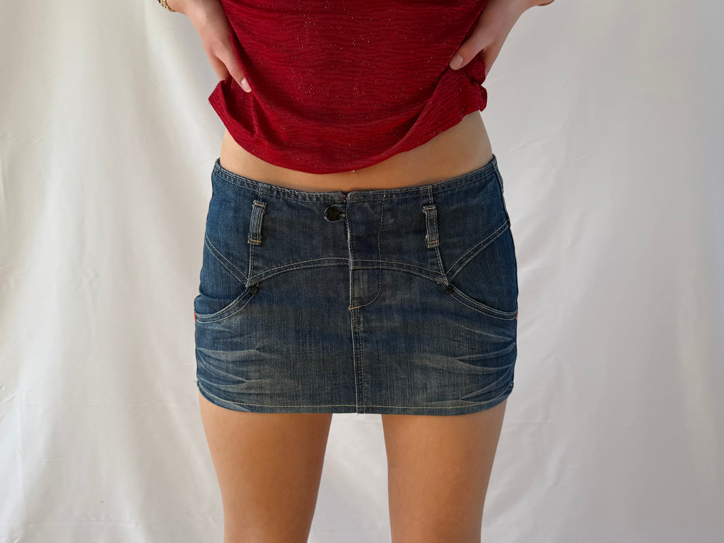 Denim miniskirt