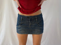 Denim miniskirt