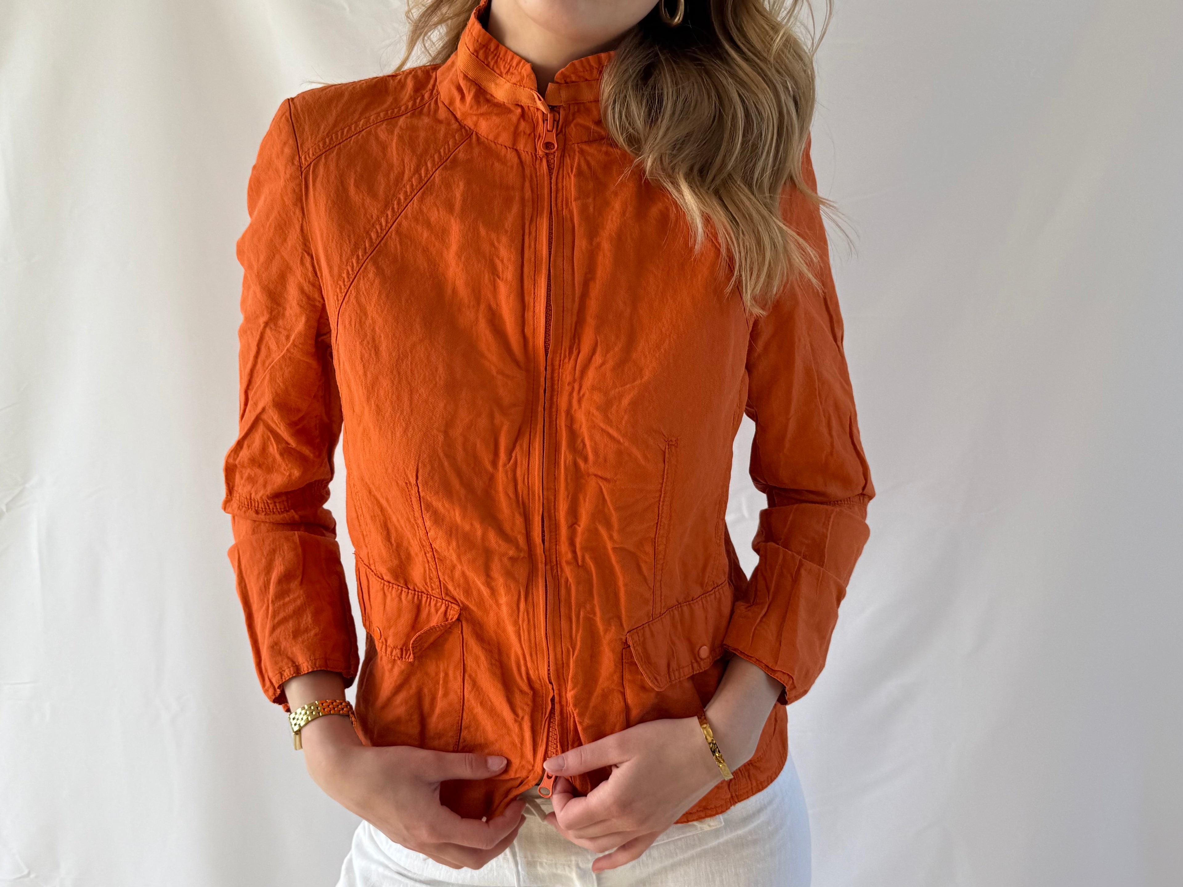 Orange sommerjakke