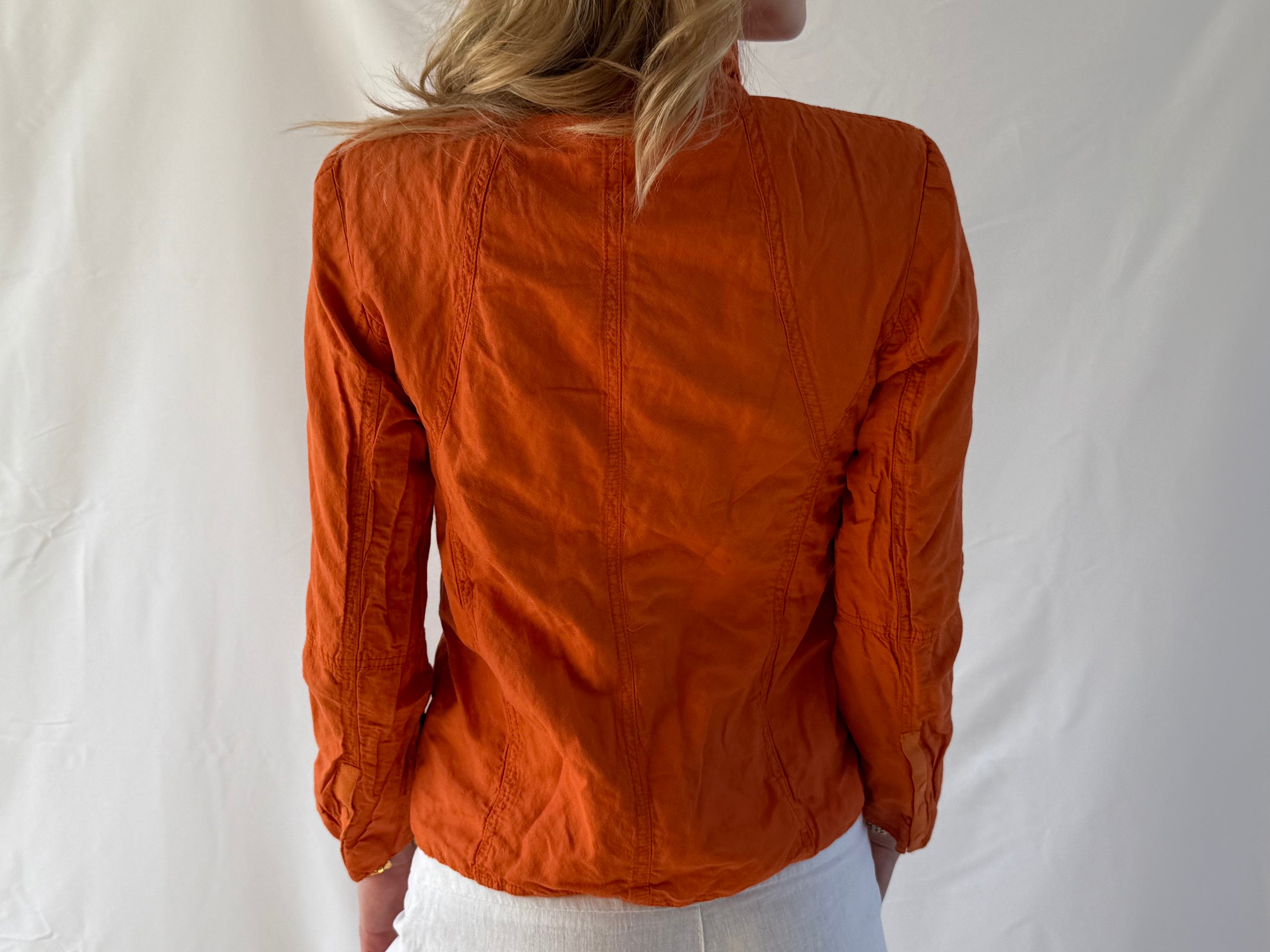 Orange sommerjakke