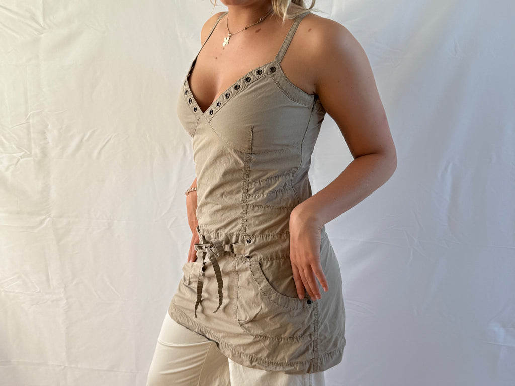 Beige minidress