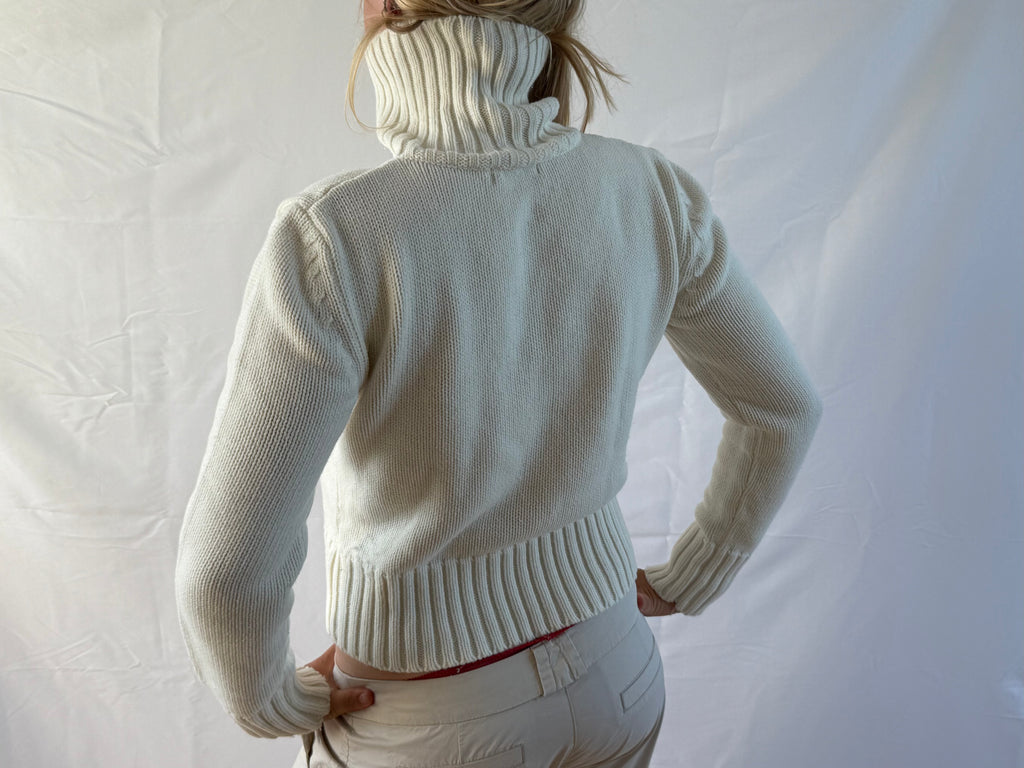 Hvid zip-up