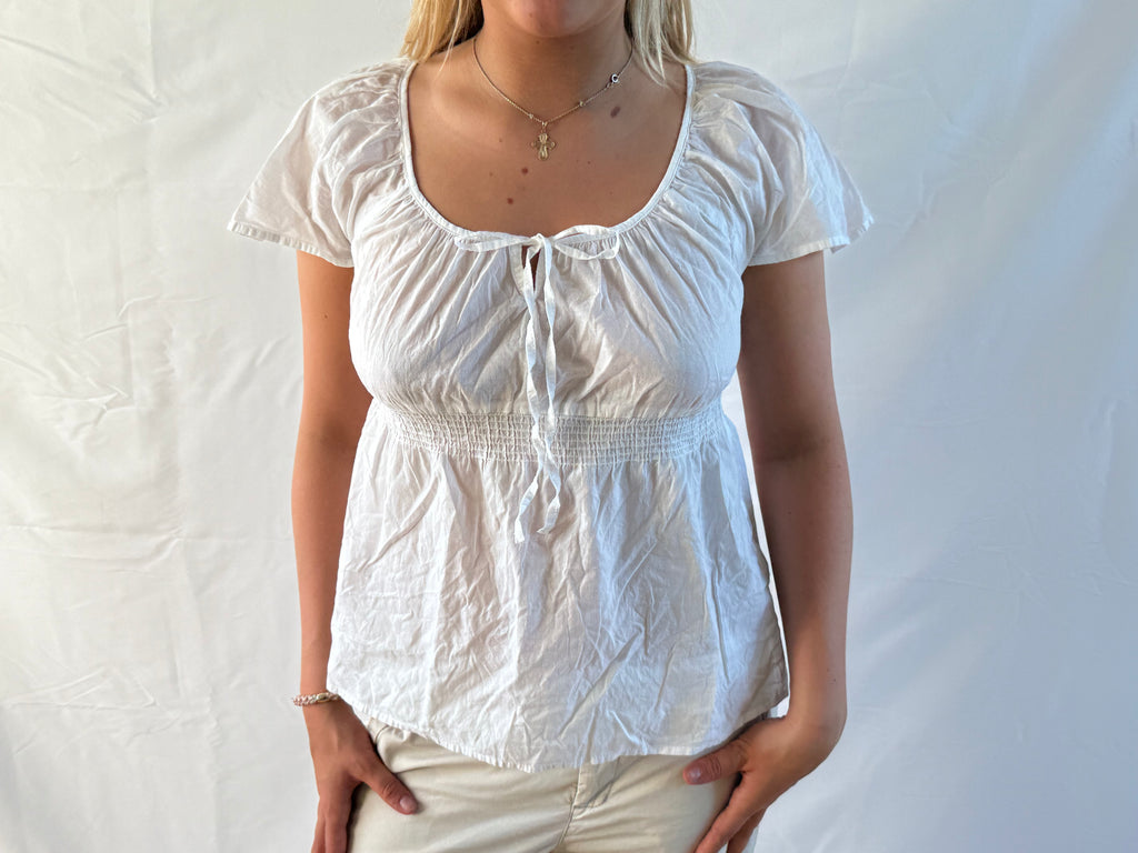 Flowy hvid top
