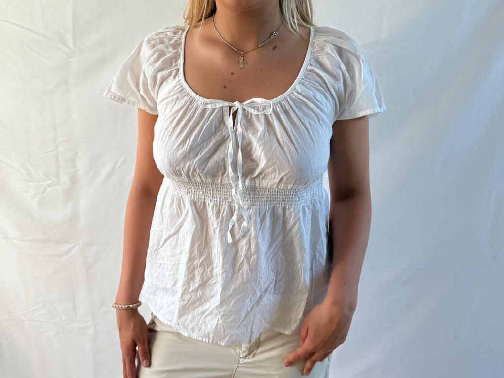 Flowy hvid top