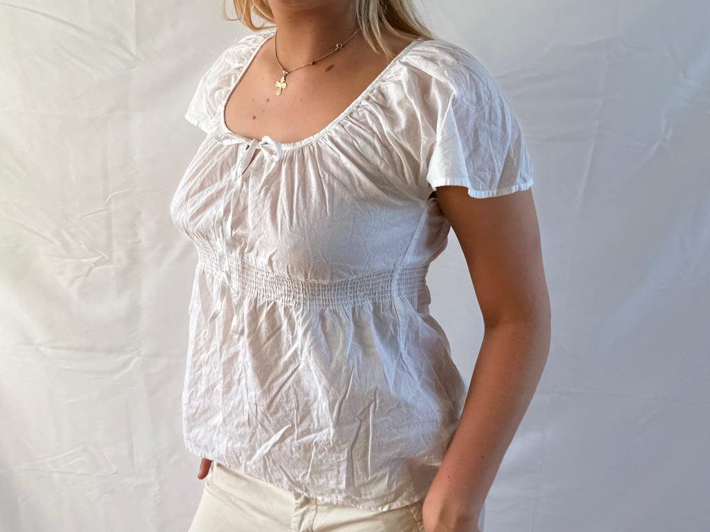 Flowy hvid top