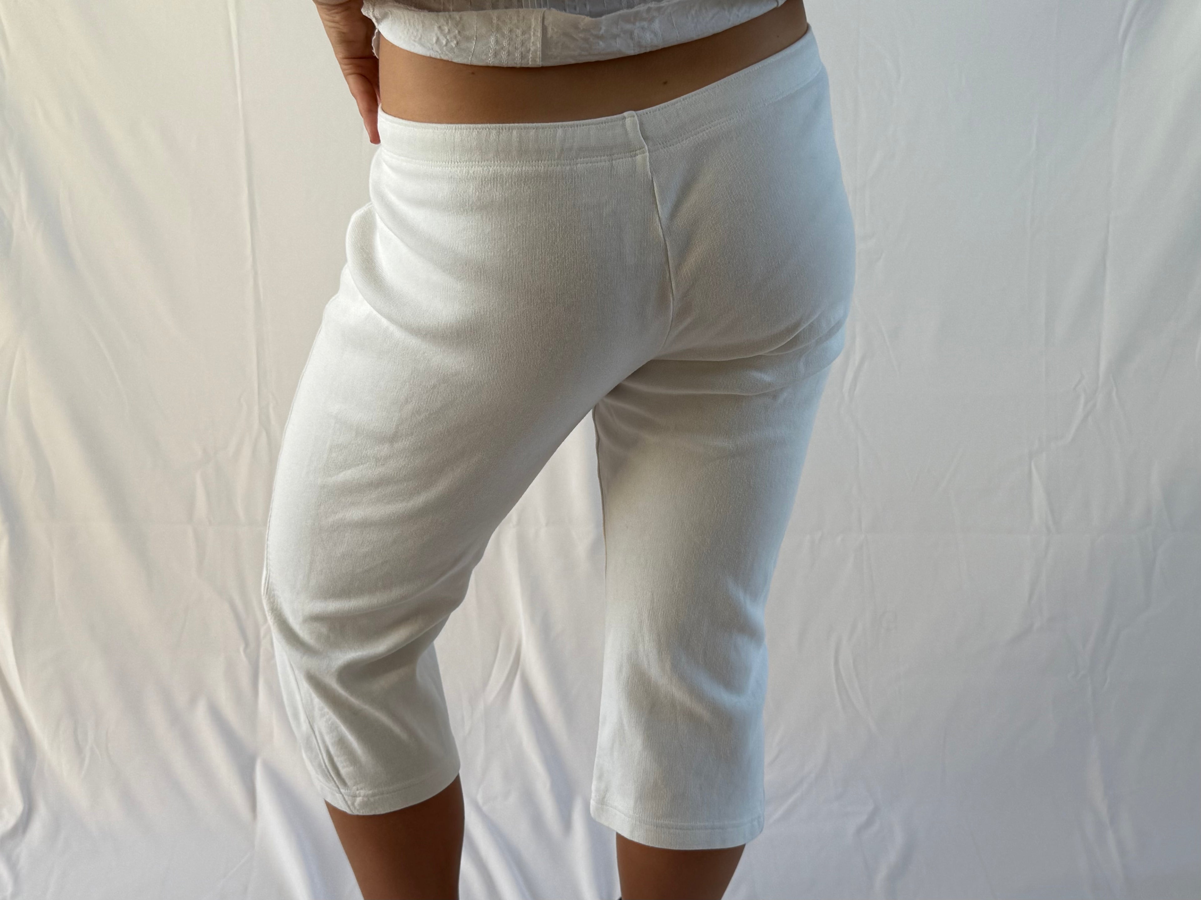 Hvide adidas capris