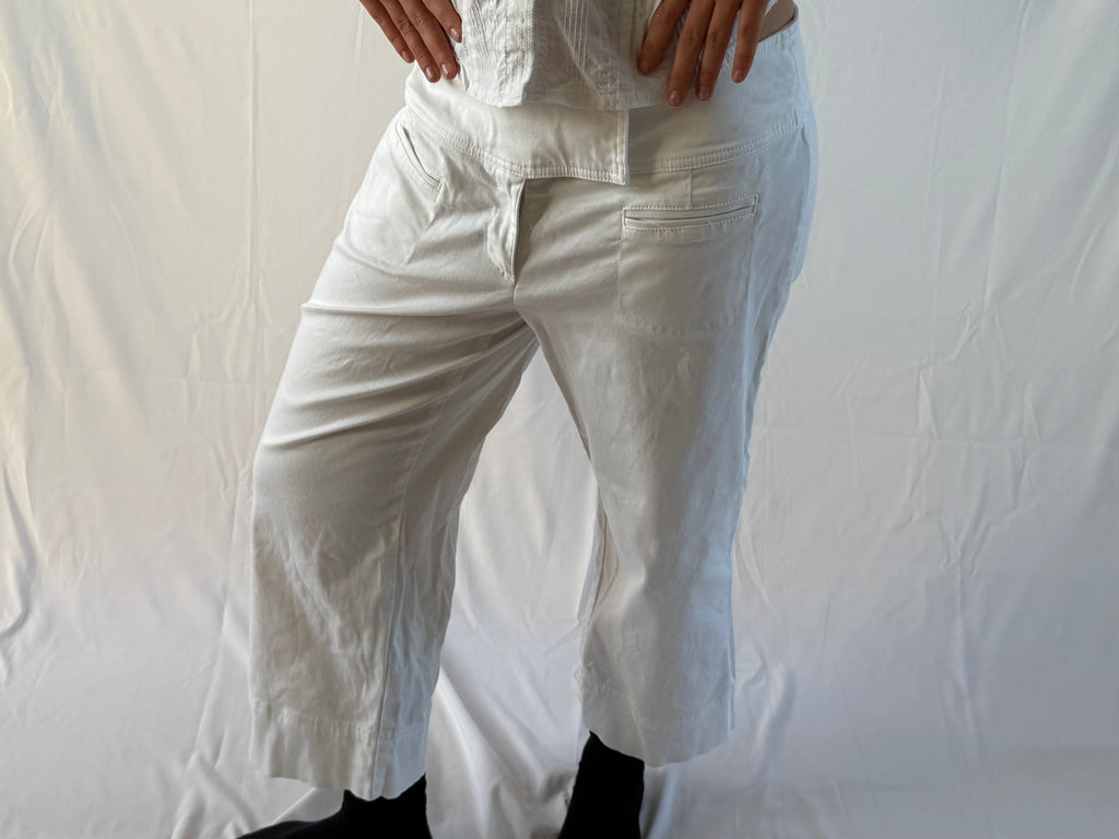 Hvide capris